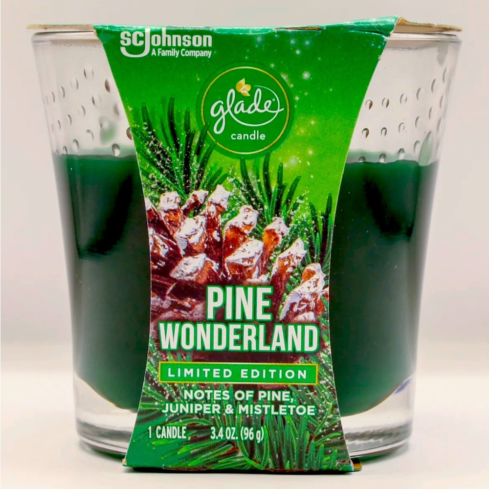Glade PINE WONDERLAND 1 Wick Candle - 3.4 oz.